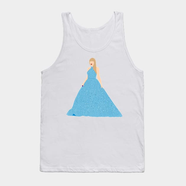 Eras Speak Now Blue Dress Tank Top by NahNahHeyJudy